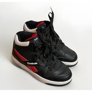 Reebok Heelys Shoes Youth 3 Red Black White Heely’s Sneaker Boy Girl High Top